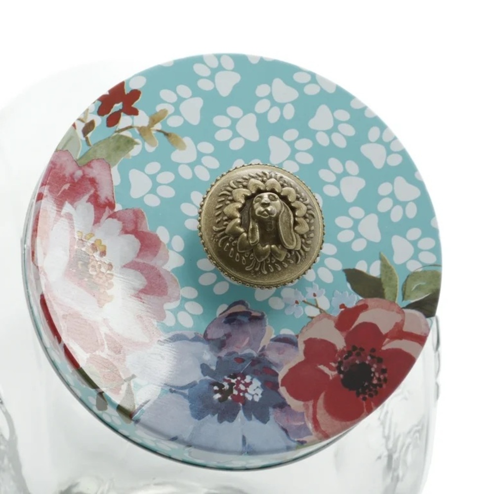 The Pioneer Woman Melody 3.5-Quart Glass Treat Jar: - Picture 3 of 7